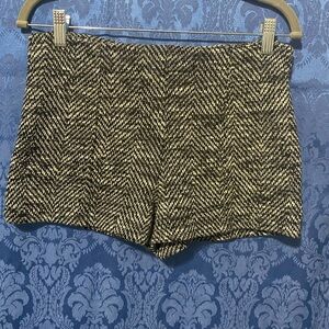 High waisted retro ticked shorts